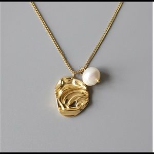 New Design Romantic Freshwater Pearl Necklace.Stainless Steel Necklace